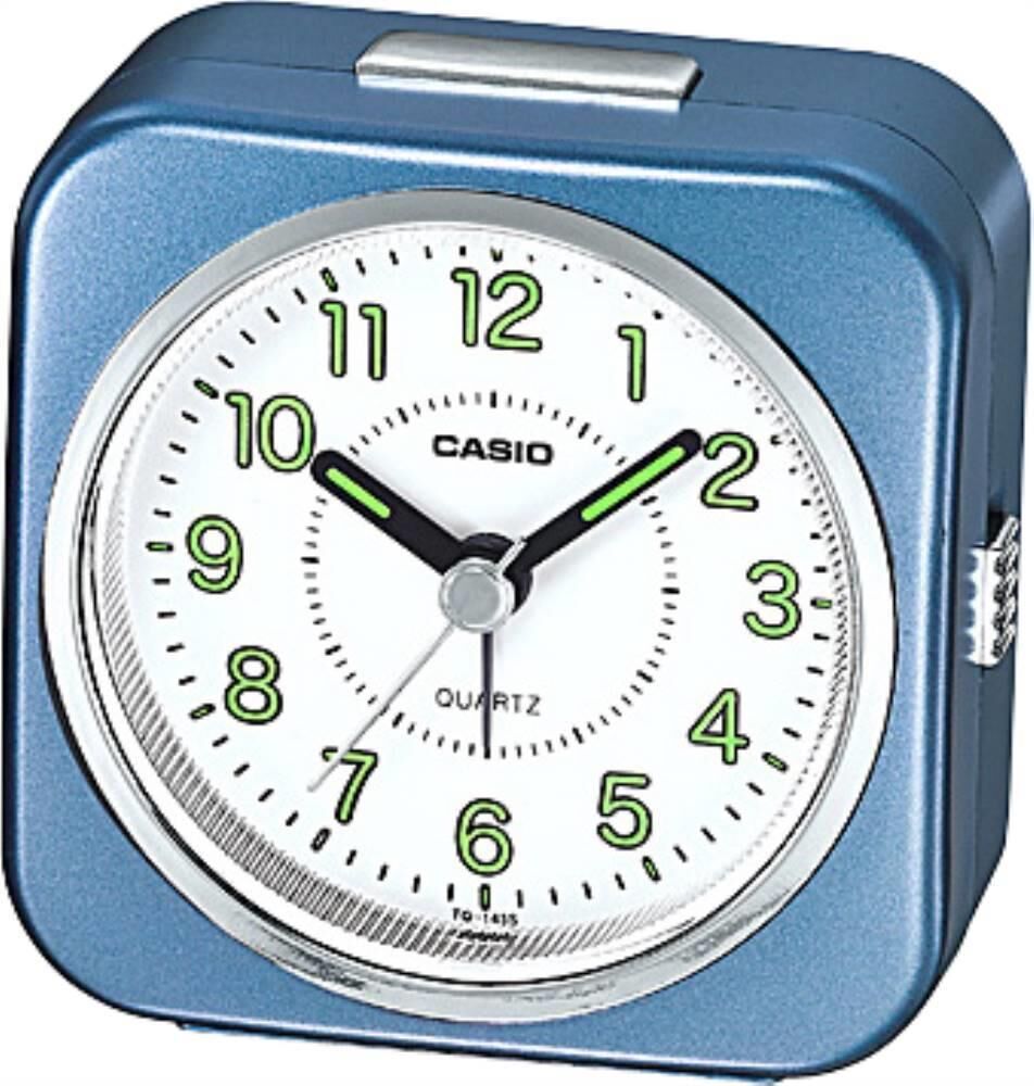 Casio TQ-143S-2DF Mavi Ertelemeli Beep Alarmlı Işıklı Fosforlu Masa Saati