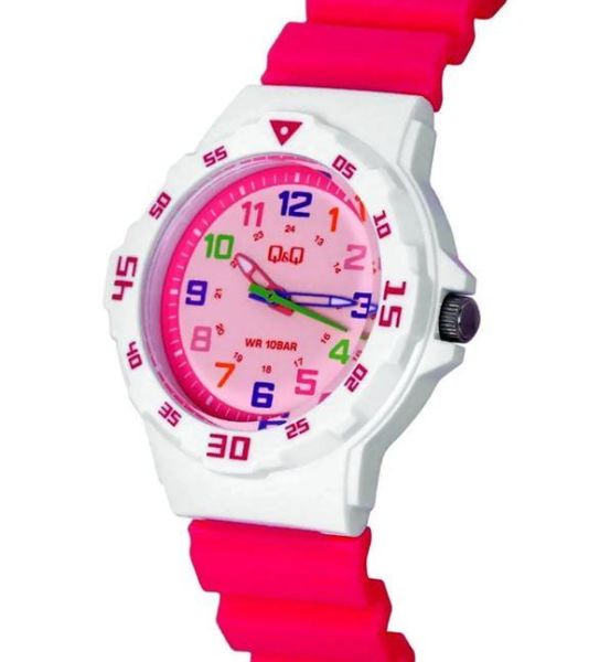 Q&Q VR19J012Y Renkli Rakamlı Çocuk Kol Saati