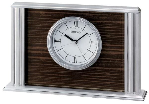 Seiko QHE070B Beep Alarm Alüminyum Kasa Alarmlı Ev Ofis Masa Saati