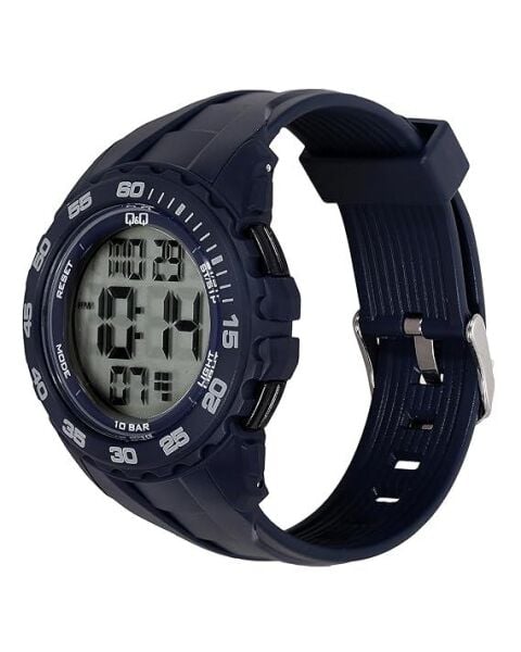 Q&Q G06A-002VY Lacivert Renkli Alarmlı Tarihli Kronometreli Işıklı 10 Atm Genç Kol Saati