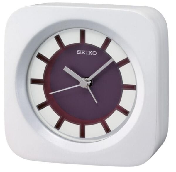 Seiko QXE028R Beep Alarm Ahşap Kasa Masa Saati