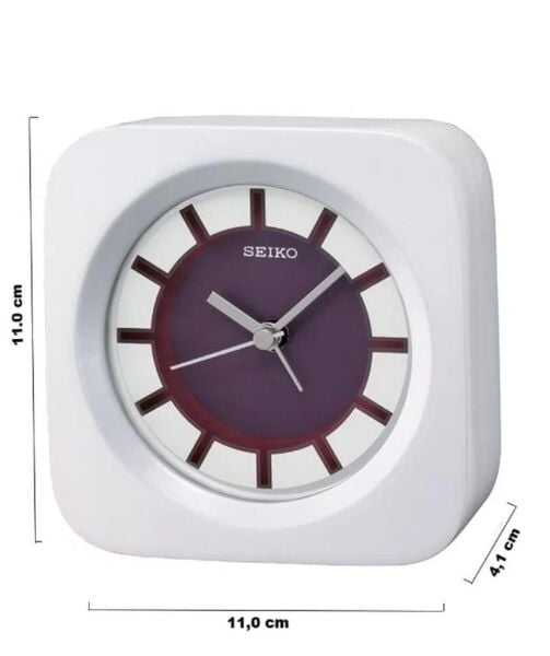 Seiko QXE028R Beep Alarm Ahşap Kasa Masa Saati