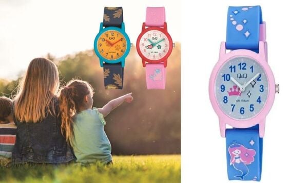 Q&Q V23A-019VY Quartz Denizkızı Desenli Çocuk Kol Saati