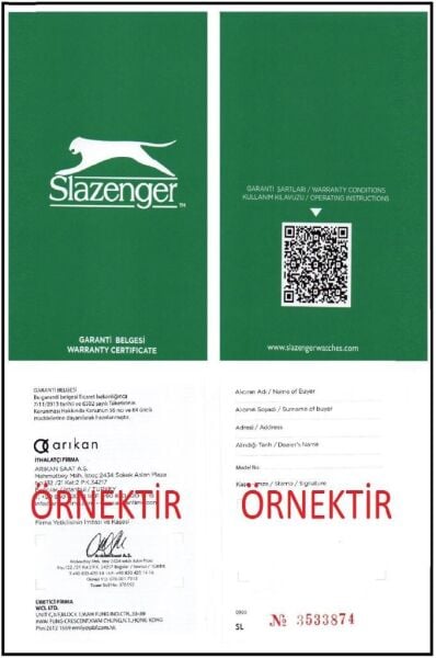 Slazenger SL.09.1826.1.03 Erkek Kol Saati
