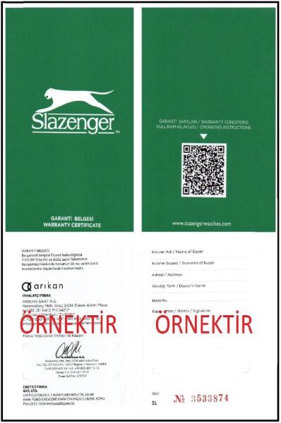 Slazenger SL.09.1832.2.04 Multifonksiyon Erkek Kol Saati