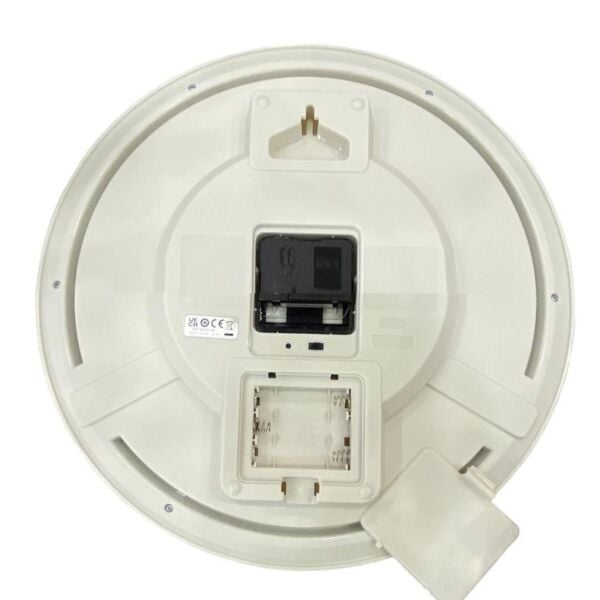 Seiko QHA010L Plastik Kasa Beyaz Renkli 33 cm Çaplı Sensörlü Otomatik Sabit Işıklı Quartz Mekanizmalı Duvar Saati