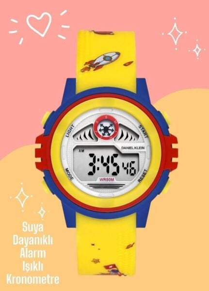 Daniel Klein DK.2266-4  8-12 Yaş için Alarm ve Kronometre Özellikli Çocuk Kol Saati