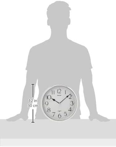 Seiko QXA001S Plastik Kasa Metalik Renkli 28 cm Çaplı Modern Dekoratif Quartz Saniye Mekanizmalı Duvar Saati