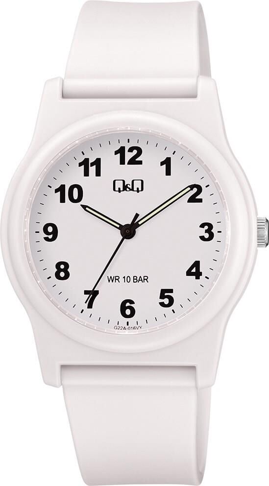 Q&Q G22A-016VY 10 Bar Silikon Erkek/Kadın Kol Saati