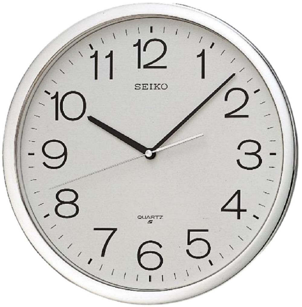 Seiko QXA020S Plastik Kasa Metalik Renkli 36.1 cm Çaplı Modern Dekoratif Quartz Saniye Mekanizmalı Duvar Saati