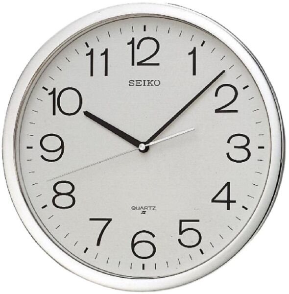 Seiko QXA020S Plastik Kasa Metalik Renkli 36.1 cm Çaplı Modern Dekoratif Quartz Saniye Mekanizmalı Duvar Saati