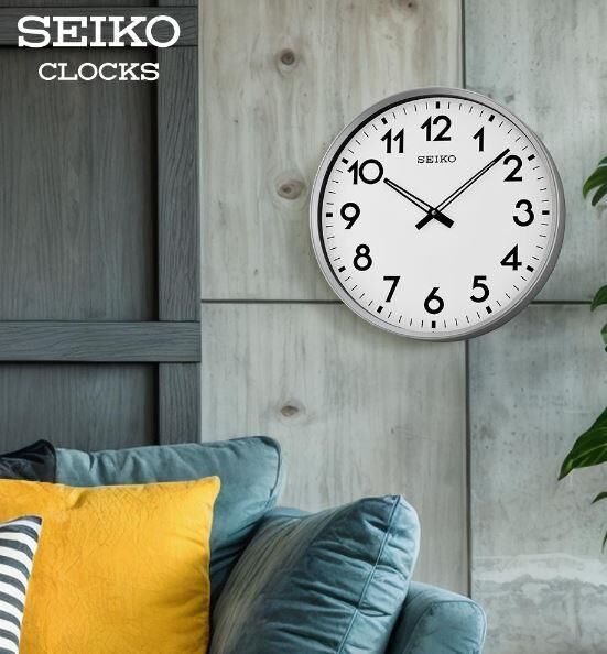 Seiko QXA560S Plastik Kasa Metalik Renkli 42.4 cm Çaplı Modern Dekoratif Salon Quartz Saniye Mekanizmalı Duvar Saati