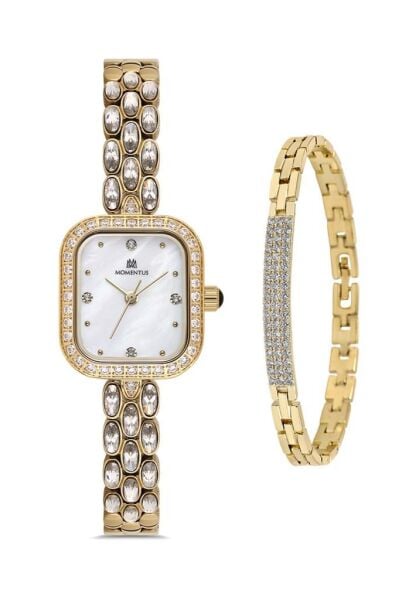 Momentus Shinystar SS403G-09SG (SET) Bileklik Hediyeli Kadın Kol Saati