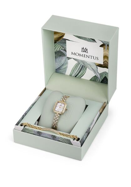 Momentus Shinystar SS403G-09SG (SET) Bileklik Hediyeli Kadın Kol Saati