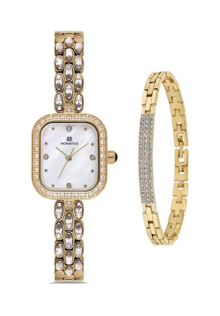 Momentus Shinystar SS403T-09SGS (SET) Bileklik Hediyeli Kadın Kol Saati
