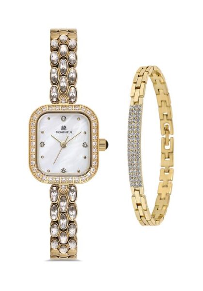 Momentus Shinystar SS403T-09SGS (SET) Bileklik Hediyeli Kadın Kol Saati