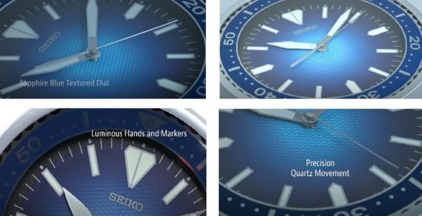 Seiko QXA791A Plastik Kasa Mavi Renkli 30 cm Çaplı LumiBrite Kaplama Kadranlı Modern Sessiz Saniye Mekanizmalı Duvar Saati