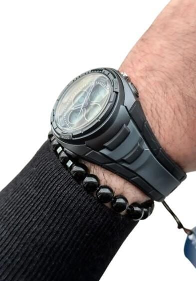 Jaga AD0900B-0CCC-DS Alarm Kronometre Aydınlatmalı Çift Erkek Genç Kol Saati