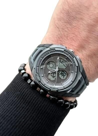 Jaga AD0900B-0CCC-DS Alarm Kronometre Aydınlatmalı Çift Erkek Genç Kol Saati