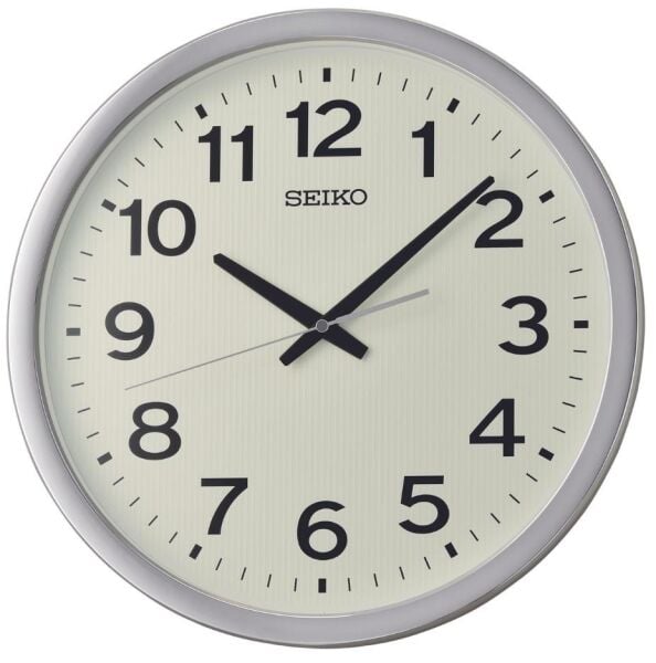 Seiko QXA799S Plastik Kasa Metalik Renkli 40 cm Çaplı LumiBrite Kaplama Kadranlı Modern Sessiz Saniye Mekanizmalı Duvar Saati