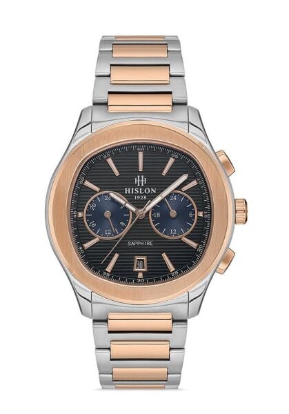 Hislon DT148T-04SR Safir Cam Erkek Kol Saati
