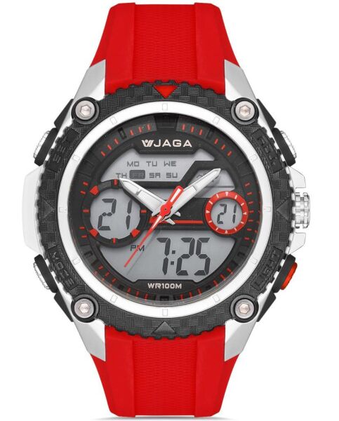 Jaga AD1146-0GAA Alarm Kronometre Aydınlatmalı Genç Çift Kol Saati