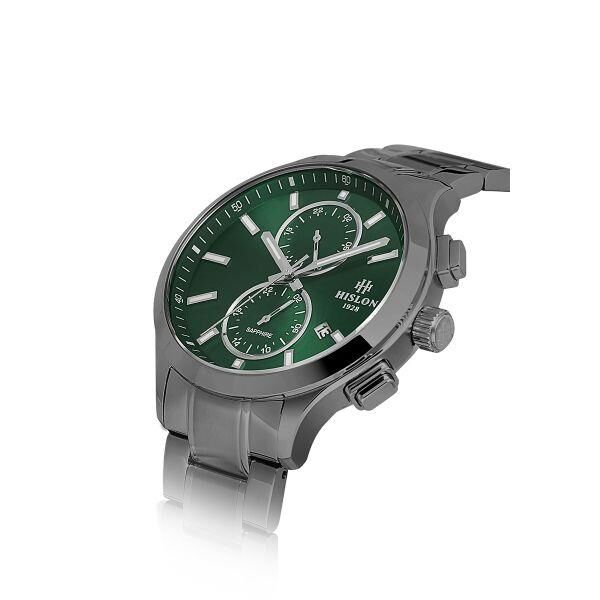 Hislon DT158N-15SN Safir Cam Erkek Kol Saati