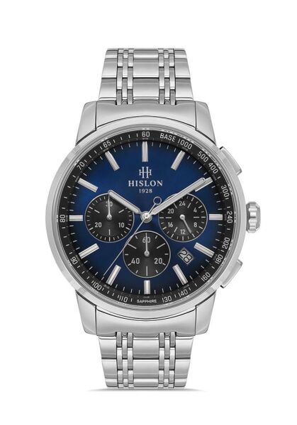 Hislon MS103S-11SS Safir Cam Erkek Kol Saati