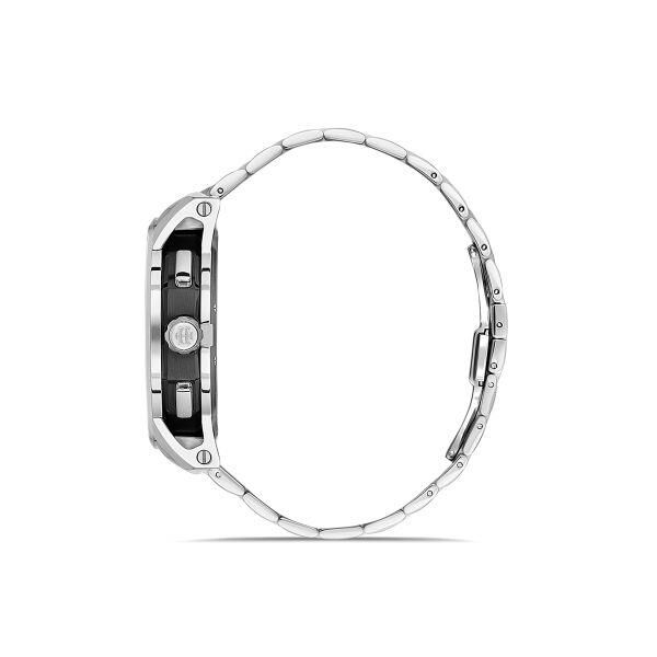 Hislon MS103S-11SS Safir Cam Erkek Kol Saati