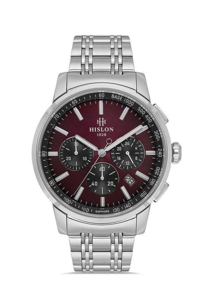 Hislon MS103S-14SS Safir Cam Erkek Kol Saati