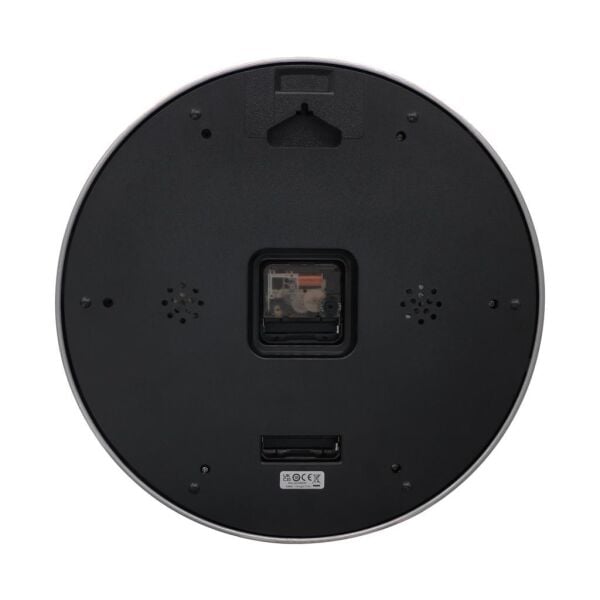 Seiko QXA823S Alüminyum Kasa Metalik Renkli 33 cm Çaplı Isı ve Nem Ölçerli Sessiz Saniye Mekanizmalı Duvar Saati