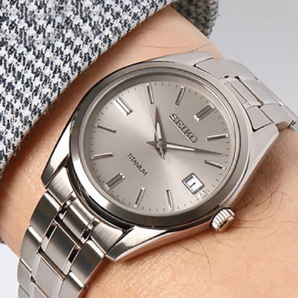 Seiko SUR369P1 Japon Quartz Titanium Erkek Kol Saati