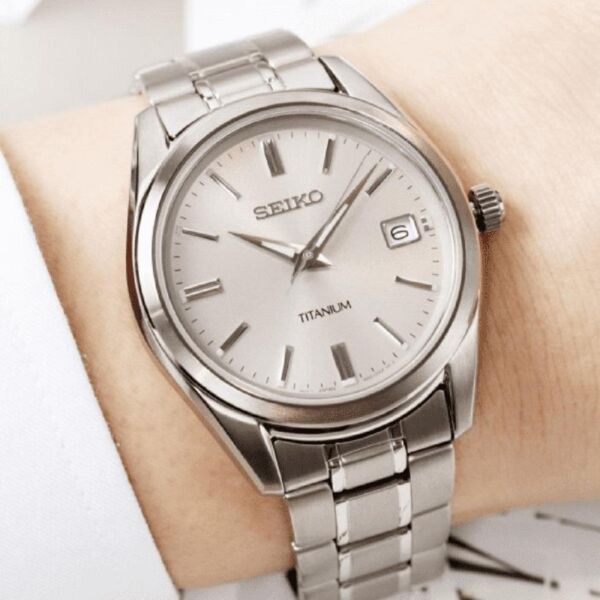 Seiko SUR369P1 Japon Quartz Titanium Erkek Kol Saati