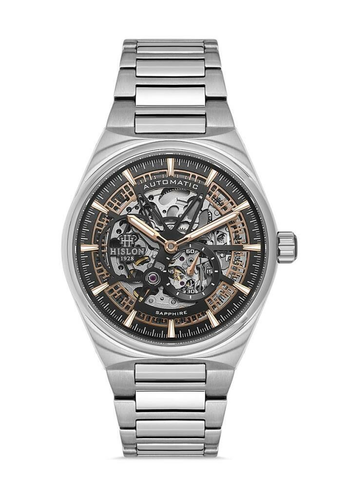 Hislon SD136S-05SR Otomatik Safir Cam Erkek Kol Saati