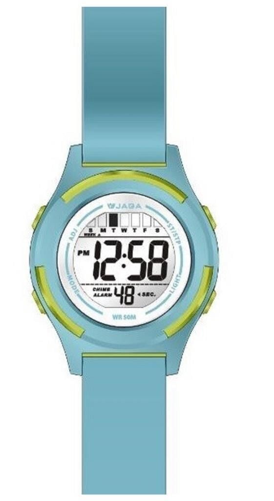 Jaga JL EM1255-OEFE 640041 5-12 Yaş Kronometreli Alarmlı Işıklı Çocuk Kol Saati
