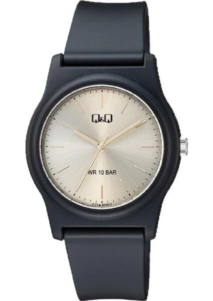 Q&Q G22A-009VY Siyah Renkli 10 Atm Su Geçirmez Unisex Kol Saati