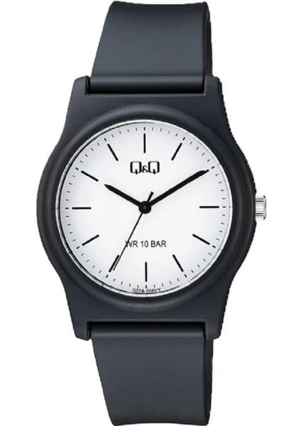 Q&Q G22A-006VY Siyah Renkli 10 Atm Su Geçirmez Unisex Kol Saati