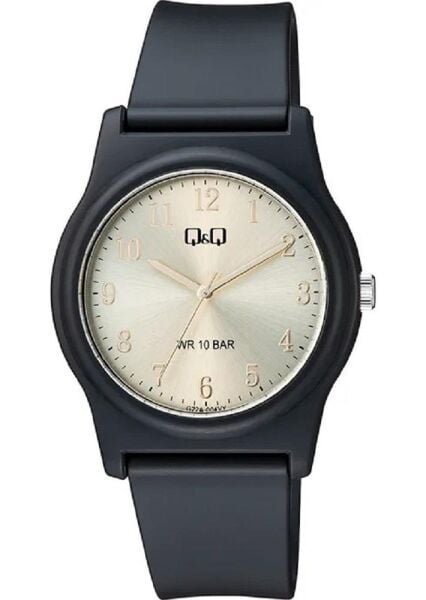 Q&Q G22A-004VY Siyah Renkli 10 Atm Su Geçirmez Unisex Kol Saati