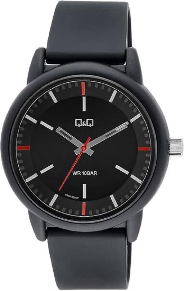 Q&Q V29A-005VY Siyah Renkli 10 Atm Su Geçirmez Genç Kol Saati