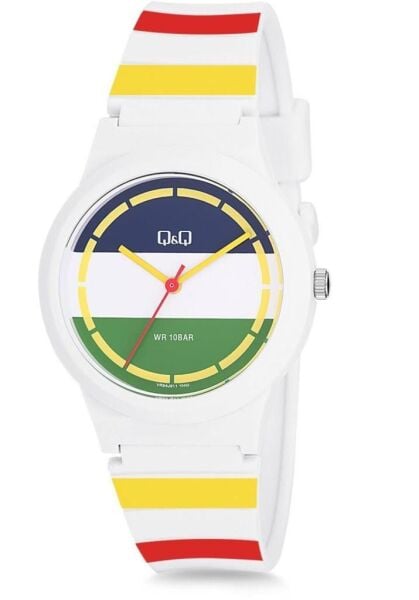 Q&Q VR94J811Y Renkli Silikon 10 Atm Su Geçirmez Çocuk Kol Saati