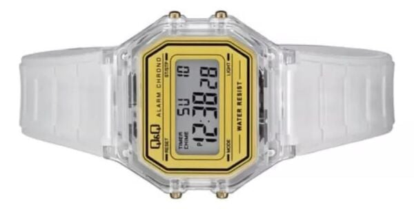 Q&Q M173J036Y Kronometreli Alarmlı Işıklı Kadın Kol Saati