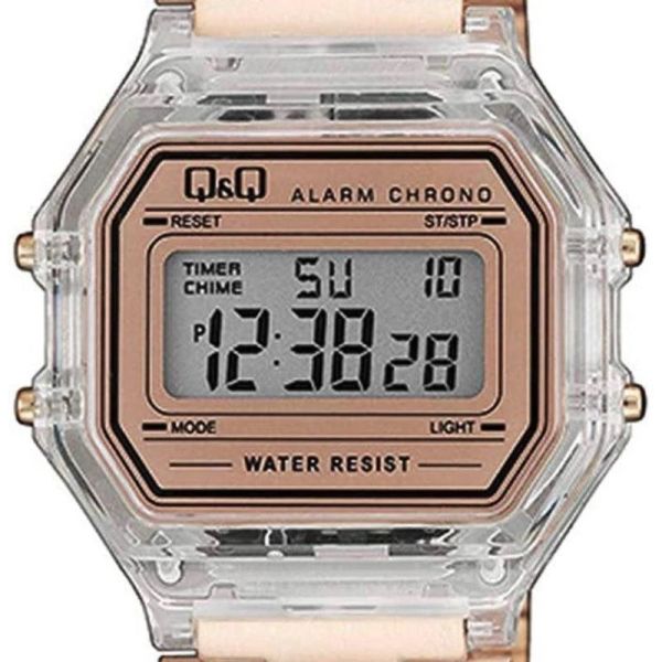 Q&Q M173J034Y Kronometreli Alarmlı Işıklı Kadın Kol Saati