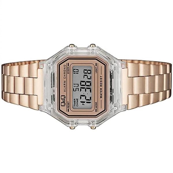 Q&Q M173J034Y Kronometreli Alarmlı Işıklı Kadın Kol Saati