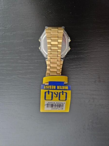 Q&Q M173J033Y Gold Renkli Kronometreli Alarmlı Işıklı Kadın Kol Saati