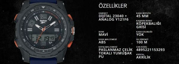 Reebok RV-ROG-G4-PSPN-AW Erkek ol Saati