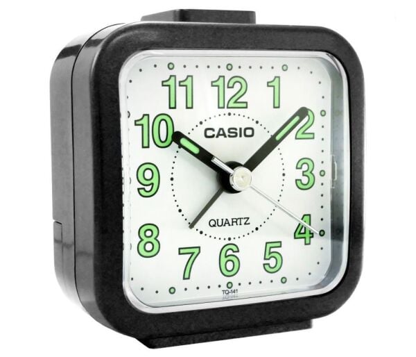 Casio TQ-141-1DF Siyah Beep Alarmlı Fosforlu Masa Saati