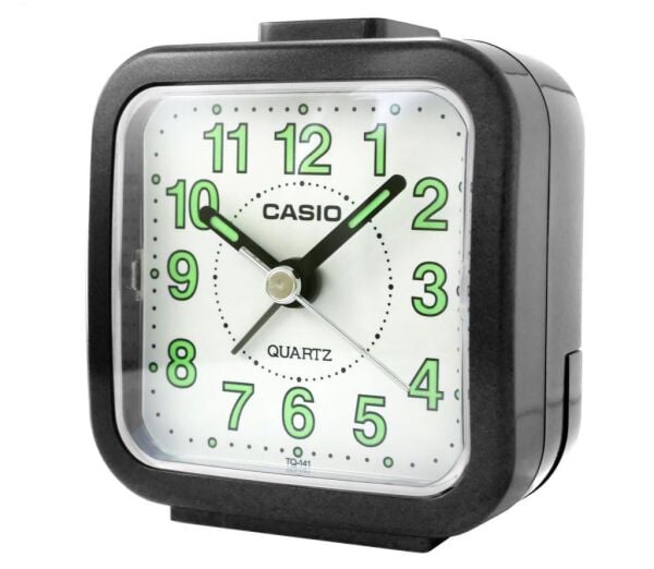 Casio TQ-141-1DF Siyah Beep Alarmlı Fosforlu Masa Saati