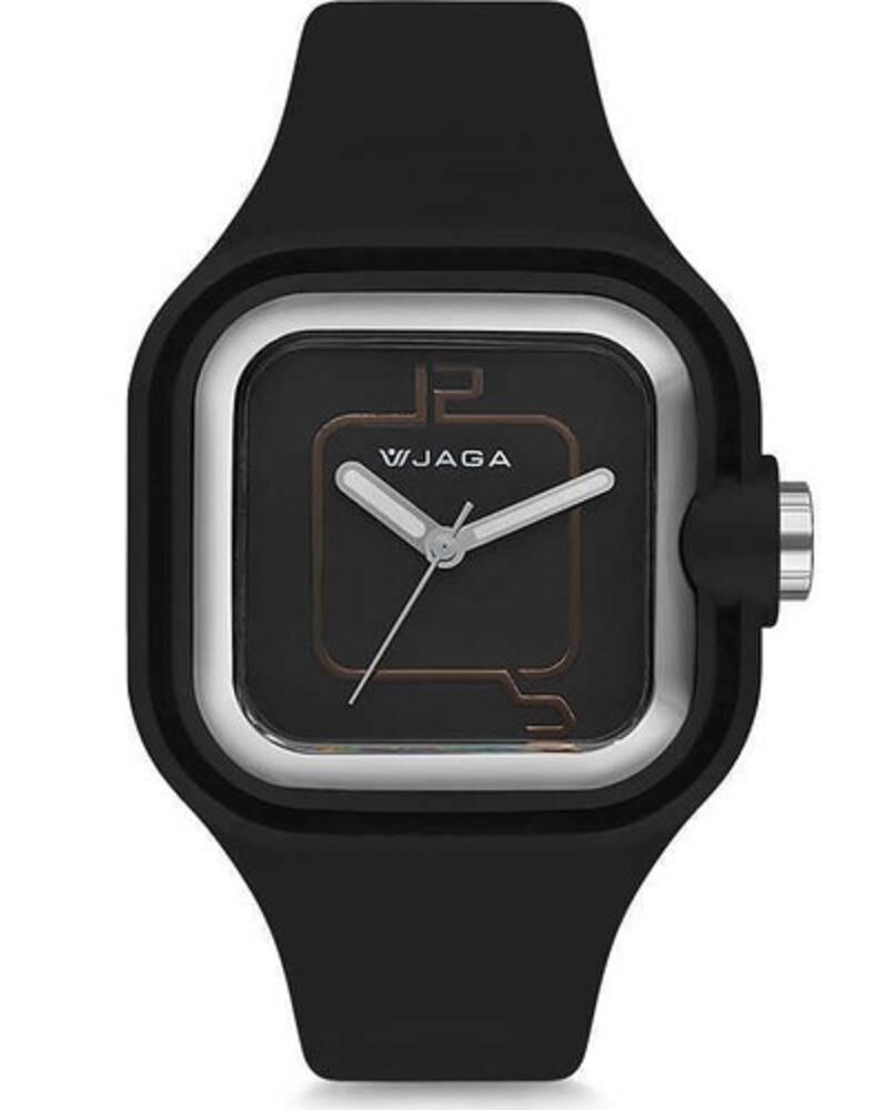 Jaga JL AQ0958-OAAC-D1 640001 Siyah Renkli Silikon 5 Atm Unisex Kol Saati