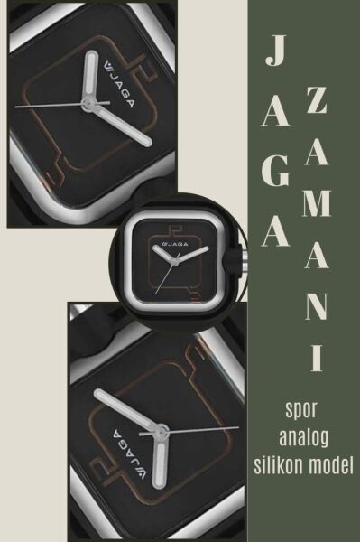 Jaga JL AQ0958-OAAC-D1 640001 Siyah Renkli Silikon 5 Atm Unisex Kol Saati