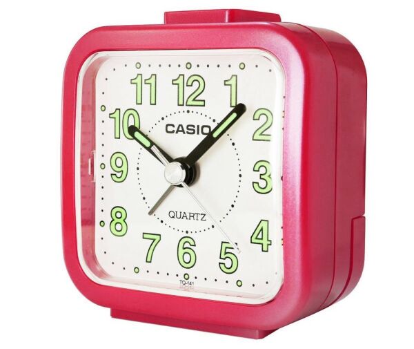 Casio TQ-141-4DF Kırmızı Beep Alarmlı Fosforlu Masa Saati